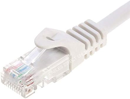 כבלים ישירים מקוונים מקוונים נטולת Cat5e אתרנט רשת כבלים לבנים 20 רגל