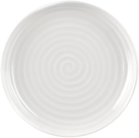 צלחת קופה של פורטמיריון סופי קונראן, לבן חרסינה, 16.5 x 16.5 x 2.2 סמ
