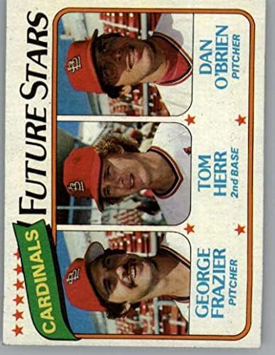 1980 Topps 684 George Frazier/Tom Herr/Dan O'Brien Cardinals Future Stars