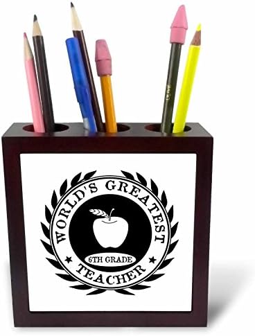 עולמות 3 של עולמות הגדולים ביותר בפרס המורה ה -9 הגדול ביותר כיתה ט '9 תודה לך אריחי מתנה מחזיק עט, 5 , 5