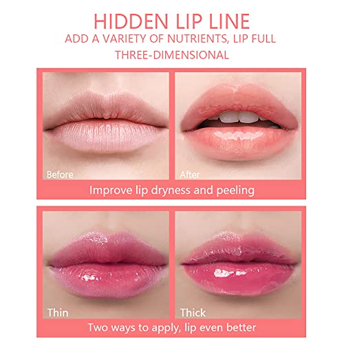 סיטובלי 3 צבעים לחות שפתיים זוהר שמן, לחות מתפיחה שפתיים שמן גלוס כהה עבור שפתיים טיפול ושפתיים יבשות, לא