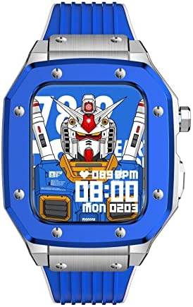 מארז שעון סגסוגת Housy עבור סדרת IWatch SE Cover עבור Apple Watch Series 8 7 6 5 4 44/45 ממ אביזרי שעון נירוסטה