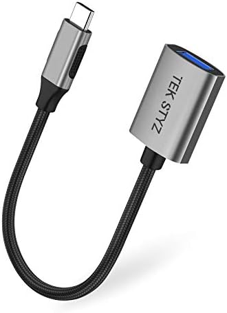 מתאם Tek Styz USB-C USB 3.0 תואם ל- LG 17U70N-R.AAS7U1 OTG Type-C/PD זכר USB 3.0 ממיר נקבה.