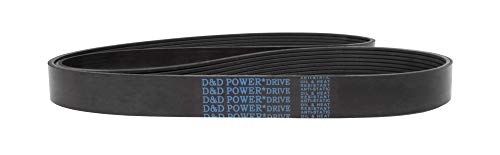 D&D Powerdrive 1160K6 פולי V חגורה, גומי, אורך 116.75 , 6 רצועה