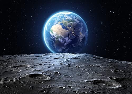 בלקו 10 על 8 רגל בד רקע חלל חיצוני רקע יקום כדור הארץ ירח משטח מרוהט על ידי נאסא כוכב כוכבים צילום רקע למסיבת