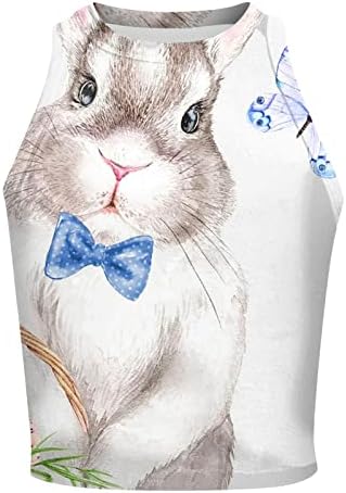 חולצות פסחא לנשים חולצה ללא שרוולים o צוואר טוניקה רופפת טאשי חולצות ארנב ארנב חמוד חולצות טרנדיות