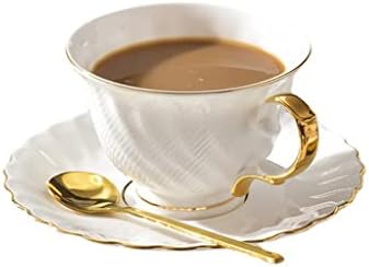 Ytyzc עצם צבועה זהב סין קפה סט אחר הצהריים סט תה תה קטן כוס בית מתנה חנונית בית