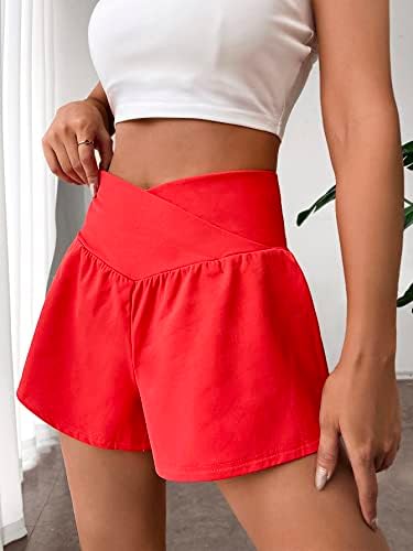 מכנסיים קצרים לנשים של חואנמאו מכנסיים קצרים של המותניים המותניים המוצקים לנשים