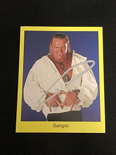 GANGREL 1998 Cardinal WWF WWF חתום כרטיס חתימה - תמונות היאבקות חתימה