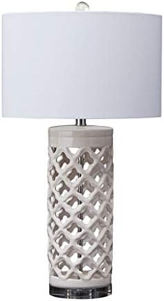ZXZB מנורת קריאה מנורת שולחן קרמיקה, וקרמיקה קרמיקה מנורה גזרתית מנות