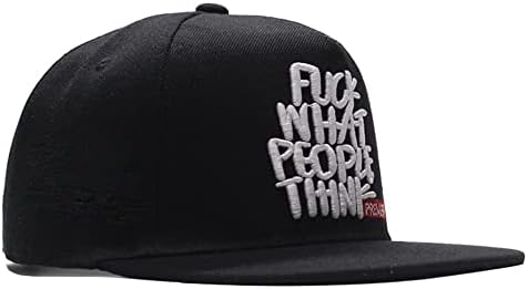 אלפבית רקמת בייסבול כובע מה אנשים חושבים שטוח ברים מגן ילד היפ הופ כובע גברים ונשים למבוגרים רחוב