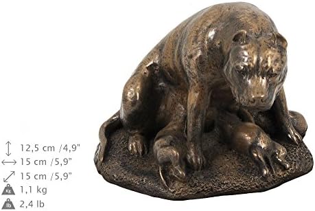 סטאפורדשייר בול טרייר אמא, כד עבור כלב אפר זיכרון עם פסל, לחיות מחמד של שם וציטוט-ארטדוג אישית