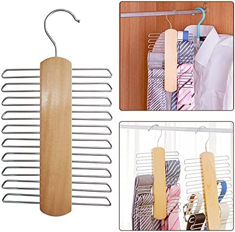 קולב מעיל חגורת עניבות עניבות קולב מחזיק מכנסי מכנסי מכנסי מגשף מתלה מתלה אחסון עץ רב -פונקציונלי