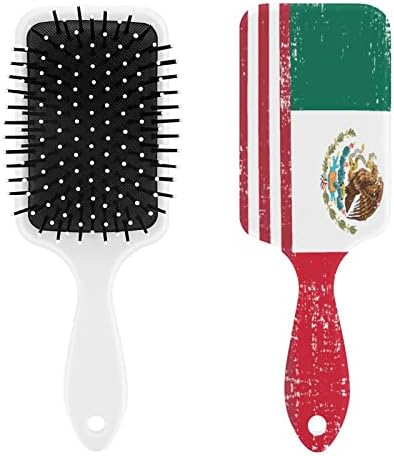 מברשת שיער של דגל מקסיקו אמריקאי מסרק כרית אוויר מברשת חמוד לגברים מתנת שיער נשים
