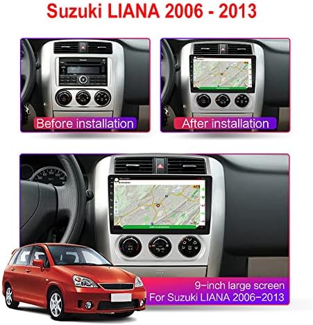 9 אנדרואיד רכב רדיו סטריאו עבור סוזוקי ליאנה 2006-2013 אוקטה ליבה אנדרואיד 10.0 מסך מגע יחידת