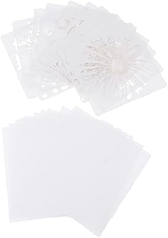 7 סטים לשימוש חוזר ריסוס / עבור תבנית בית דבק שירבוטים קיר נייר יצירתי ערכת דקור כרטיס פרח שבלונות