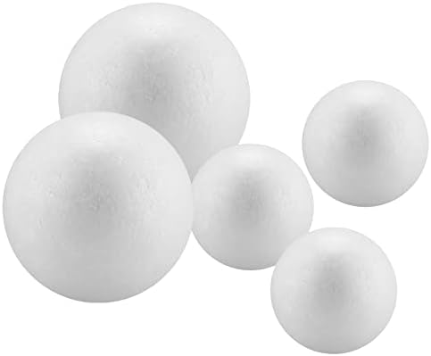 כדורי קצף מלאכה של Keileoho 86, 2 אינץ 'כדורי קצף לבנים בגודל 3 אינץ