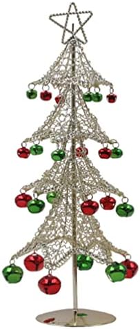 עץ אורן מלאכותי מיני ברזל עץ חג המולד קישוט: עץ מתכת עץ שולחן קישוט חג חג המולד קישוטי עץ קישודים