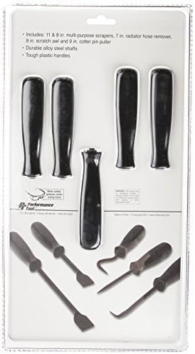 כלי ביצועים W235 - 5 חתיכות סגסוגת פיר פלדה מוט כלים עם ידיות פלסטיק עמידות לשימוש רב -תכליתי