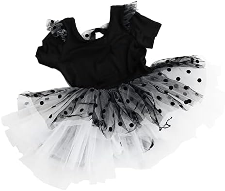 Kesyoo 1pc לילדים טוטו חצאית ריקוד שחור ילדים שמלה שחורה שחור שחור שמלת בלט בגדים רוקדים בנות בנות שמלות רוקד