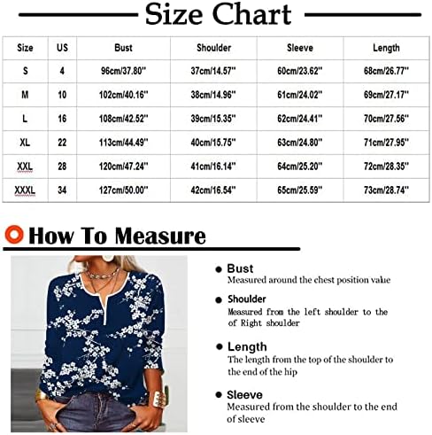 טיז וינטג 'לנשים חולצת הנלי מזדמנת חולצות אלגנטיות/ארוכות שרוול כפתור כלפי מטה חולצות חולצות עסקיות