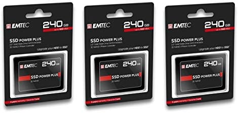 EMTEC 480GB X150 POWER PLUS 3D NAND 2.5 אינץ 'SATA III כונן מצב מוצק פנימי ECSSD480GX150