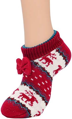 אמריקאי מגמות נעל גרבי עם תפסנים מטושטש גרבי לנשים החלקה חג המולד גרבי קומפי חורף גרביים