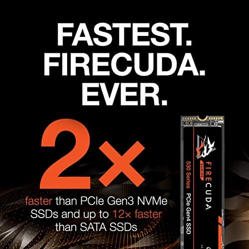 Seagate Firecuda 530 ZP1000GM3A013 1 TB Solid State Drive, M.2 2280 פנימי, PCI Express NVME, שחור