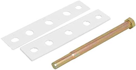 X-DREE PVC חלון פלסטיק בורג מתכת מתכת תוקן דגל T ציר לבן 91x85x16 ממ 2 יחידות (Ventana de Pvc de Plástico Tornillo