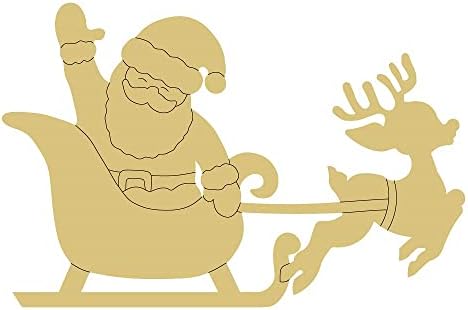 מזחלת עיצוב על ידי קווי מגזרת גמור עץ חג המולד חורף דלת קולב צורת בד סגנון 5 אמנות 2