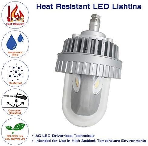אור LED עמיד בחום של 50 וולט, 100 מעלות צלזיוס עמיד בחום, אור LED טמפרטורה גבוהה עם IP 67 אטום למים, LED