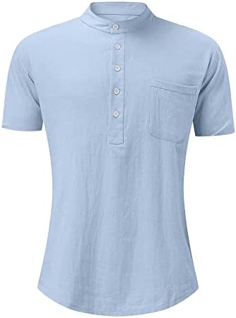 חולצות פשתן לגברים מעצבים מעצבים קיץ כותנה מזדמנים מצעים צבע אחיד חולצות שרוול ארוך חולצות צווארון רופפות חולצות
