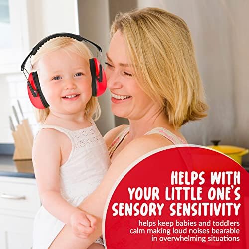 תינוק שמיעה הגנת מחממי אוזני עם הפחתת רעש-קל משקל, מתכוונן ומתקפל מס ' 20 דציבלים בטיחות אוזן הגנה לתינוקות