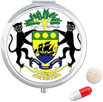 גבונזי אפריקה אירופה לאומי סמל גלולת מקרה כיס רפואת אחסון תיבת מיכל מתקן
