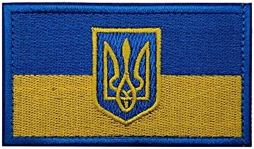 טלאי דגל אוקראינה רקומים UKR כפריים תג כפרי אוקראינה דגלים לאומיים אוקראינים סמלים טקטיים לסמלים