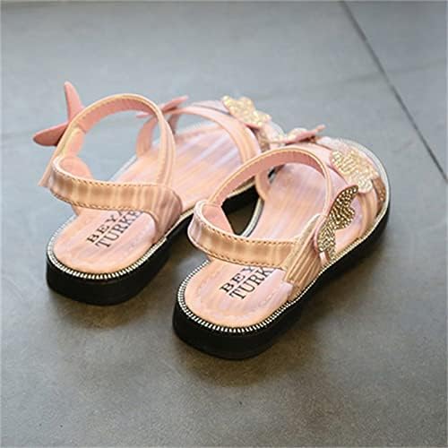 פעוטות בנות פרפר סנדלי קיץ חיצוני בוהן סגורה גומי רך נעלי מים חוף שמלת נעלי תינוק נעליים