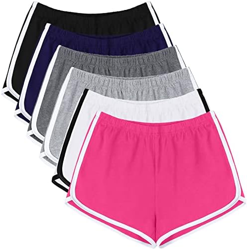 אורטוט 6 ספורט כותנה ספורט כותנה קצרים יוגה מכנסיים קצרים ריקוד מפעיל מכנסיים קצרים לנשים