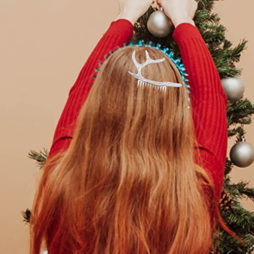 שיער תכשיטי ילדים שיער קליפ סיכת זהב קרניים צבי צד קליפ סיכת ראש מתכת חג המולד שיער סיכות סיכות בציר