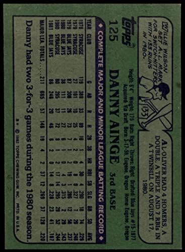 1982 Topps 125 Danny Ainge Toronto Blue Jays NM/MT Blue Jays