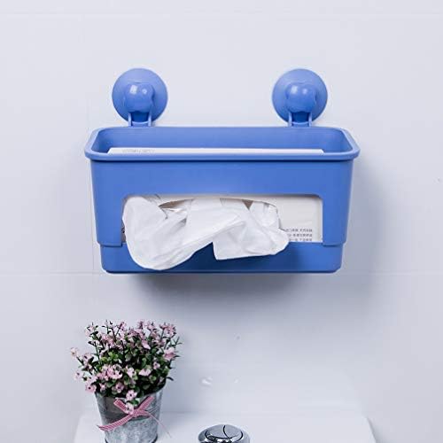 מקלחת Hershii כוסות יניקה של הרשי מקלחת סל מארגן מדף פינת אמבטיה סל אחסון לאביזרי מטבח אמבטיה - כחול בהיר