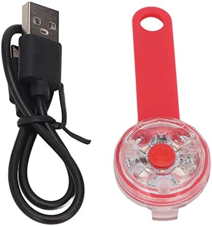 אור צווארון כלבים, שרוול סיליקון LED USB נטען נטען תליון קליל להליכה לכלב