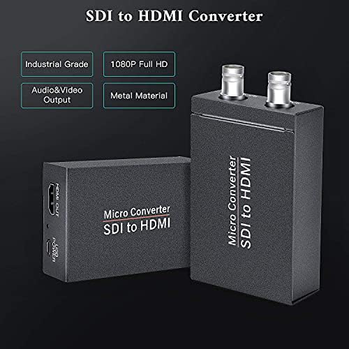 TCNEWCL SDI למתאם ממיר HDMI עבור אותות 3G-SDI/HD-SDI/SD-SDI, 1080p@60Hz