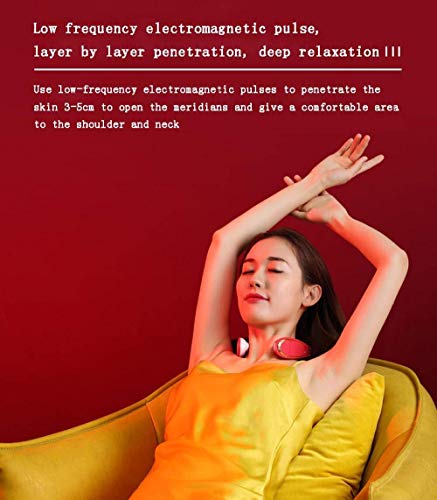 עיסוי צוואר Raxinbang לעיסוי גב וצוואר עם עיסוי לישה עמוק בחום לעיסוי צוואר, גב, כתף, כף רגל ורגליים, שימוש