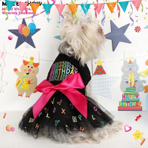 בגדי כלבים קיץ לכלבים קטנים ילדה כלב שמלת יום הולדת שמלת כלבלב נסיכה טוטו כלב חמוד שמלות טול שמלות