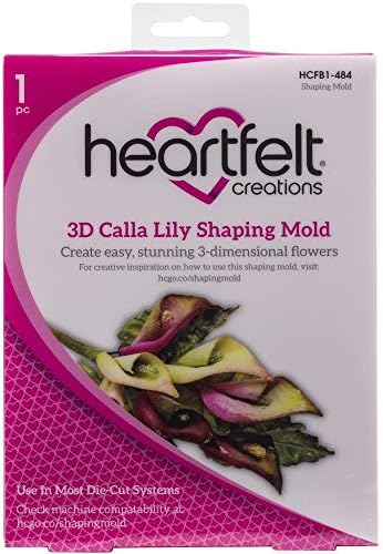 חבילה יצירות מכל הלב של Calla Lile Dies+בולים+עובש עיצוב 3D, סט 3 חלקים, HCD17275+HCPC3897+HCFB1-484