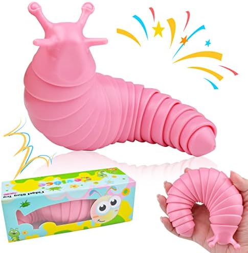 Cevioce Sensory Slug Toys צעצועים, צעצועי שבלול לקשקש למבוגרים וילדים טובות מסיבות, 1 pc צעצועים חושיים