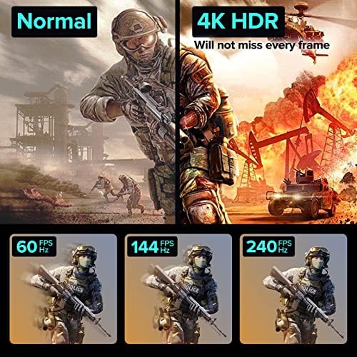 כרטיס לכידת רמת דגל 4K, אידיאלי לסטרימינג חי/הקלטת משחק/משחקים/וידאו ב -1080 P120, 4K60 HDR10 HDMI2.0 מעבר, התאמה