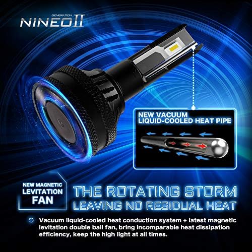 Nineo H7 9006 נורות LED משולבות של 4