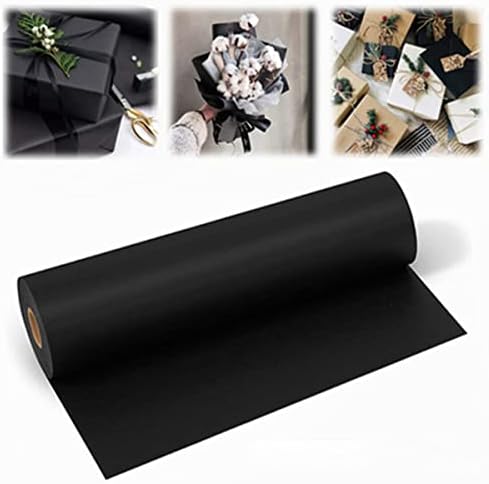 גליל נייר קראפט שחור - 100 רגל x 12 אינץ