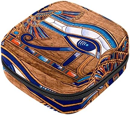 תיק תקופתי, תיק אחסון מפיות סניטרי, מחזיק כרית לתקופה, כיס איפור, דפוס טקסטורות אמנות שבטיות מצריות